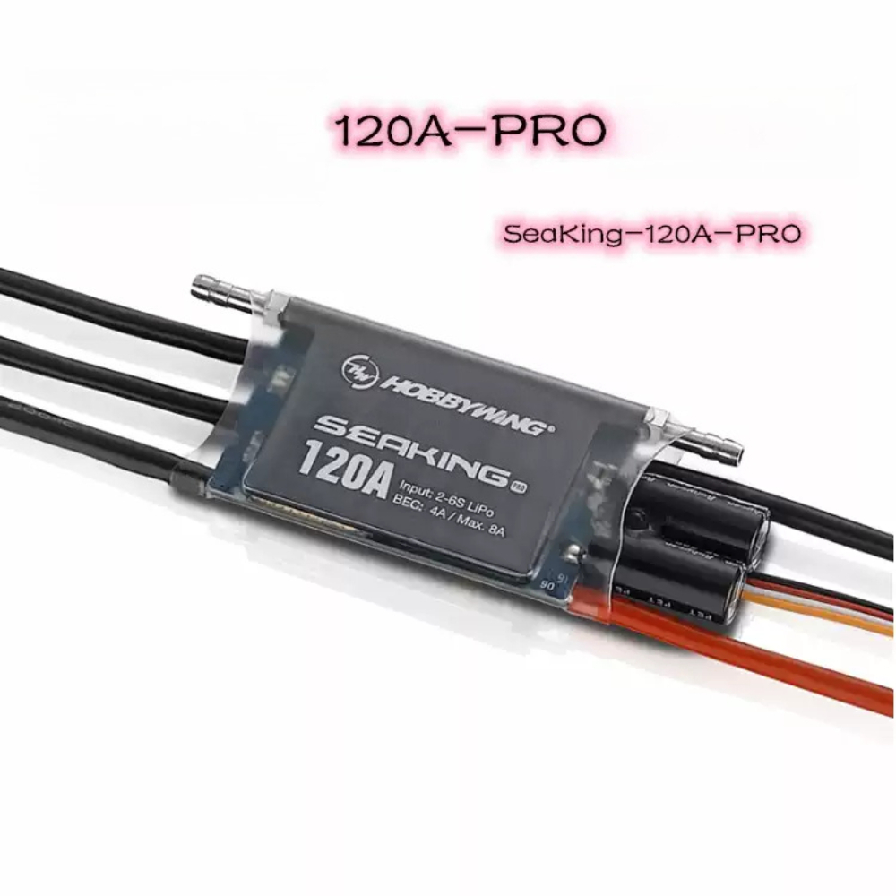 Brushless Esc Waterproof 120A Marine - ホビーウィング SeaKing‑120A‑PRO 防水ブラシレスESC 2‑6S LiPo 120A