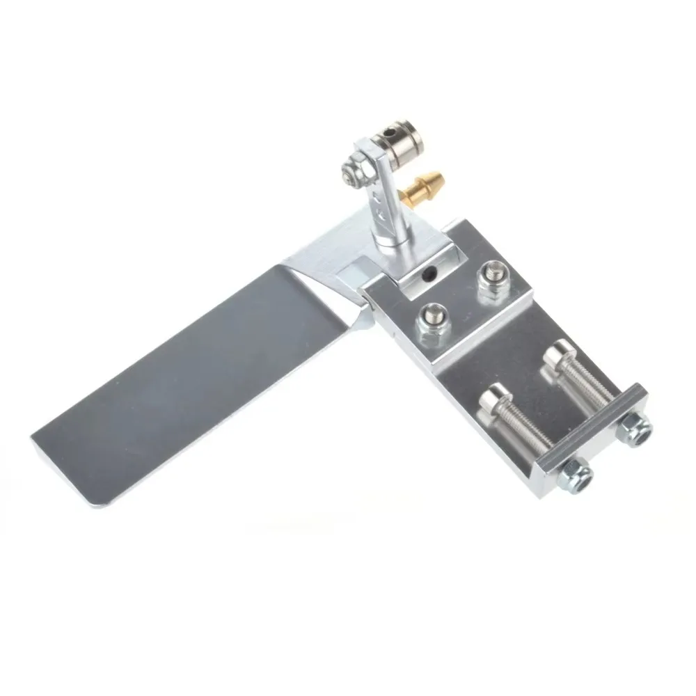 Rc Boat Rudder Aluminum Water Pickup - 75mm アルミニウム製 RCボート用、吸水機能付きステアリングラダー。電動またはガソリンエンジン搭載のRCレーシングモデルボートのアップグレード用。