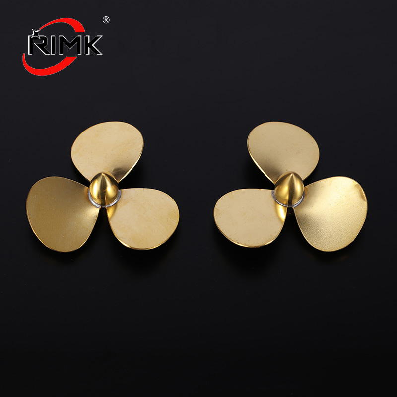 Rc Boat Metal Propeller Copper 3 Blade - 1pc 銅 3 ブレードプロペラ Φ2mm/M3/M4 ミニプロペラ