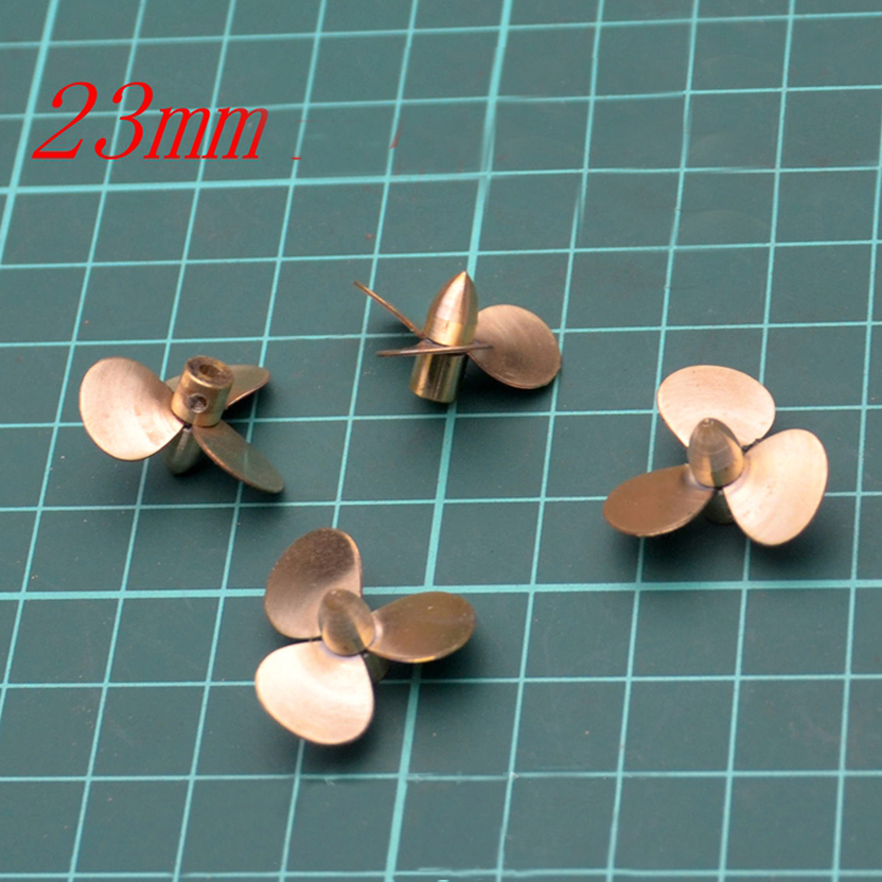 Rc Boat Metal Propeller Copper 3 Blade - 23mm銅3ブレードプロペラパドル穴径。Rcモデル用アクセサリーcwccw,2mm,ボートアクセサリー,日曜大工,スペアパーツ