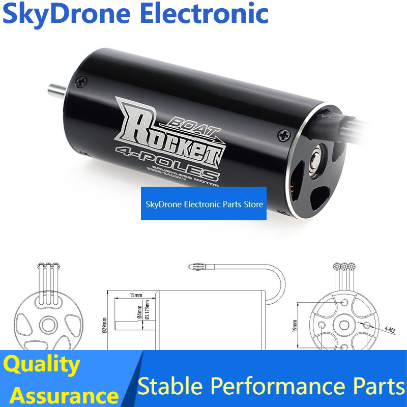 Rc Boat Water Cooling Jacket Motor - SkyDElROCKET-RC 2948/2958/2968 ブラシレスモーター 70A ESC 29-S/29-L