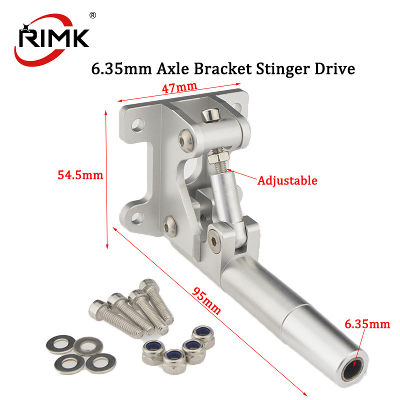 Rc Boat Flex Shaft Drive Cable 4Mm - Rcボートアクスルシャフトブラケットスティンガー駆動、6.35mm用アルミニウムストラット、1/4 