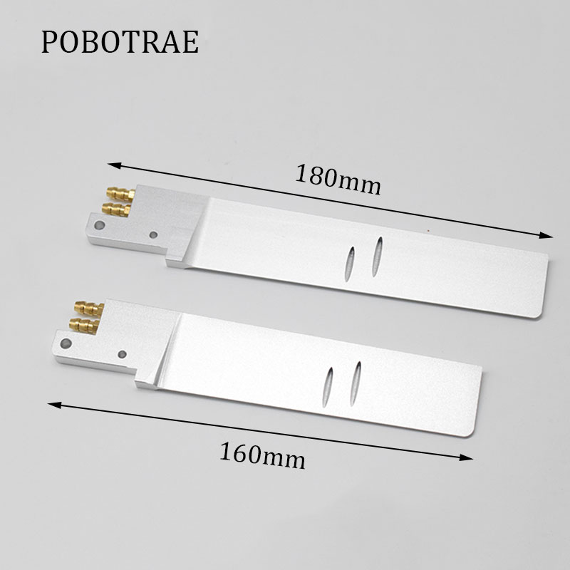 Rc Boat Rudder Aluminum Water Pickup - 高品質CNCアルミ製ラダーベーン、デュアルウォーターピックアップラダーシート、深さ160mm/180mm、RCボート用