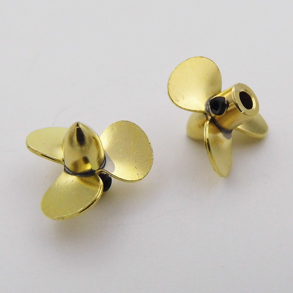 1PC 12 ミリメートル 14 ミリメートル 16 ミリメ - Rc Boat Metal Propeller Copper 3 Blade のレビューと価格