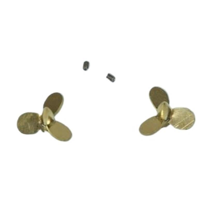 11mm 3枚羽根銅製プロペラセット RCボート 1/350 - Rc Boat Metal Propeller Copper 3 Blade のレビューと価格