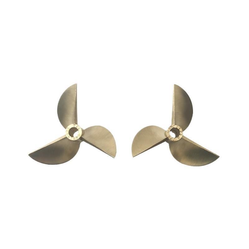 RCモデルボート用銅製プロペラ 3枚羽根 48mm 4.76 - Rc Boat Metal Propeller Copper 3 Blade のレビューと価格