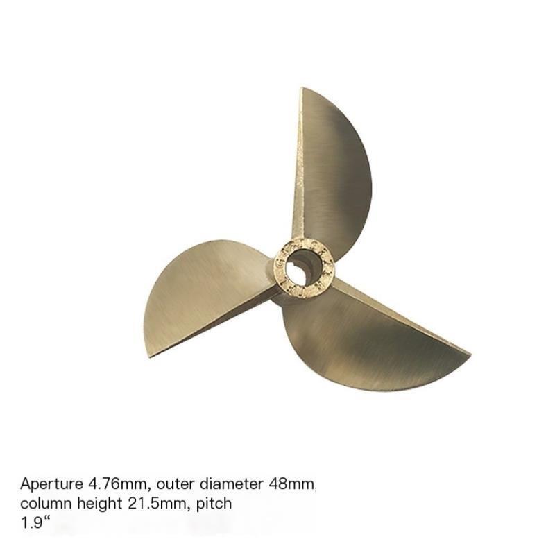 RCモデルボート用銅製プロペラ 3枚羽根 48mm 4.76 - Rc Boat Metal Propeller Copper 3 Blade のレビューと価格