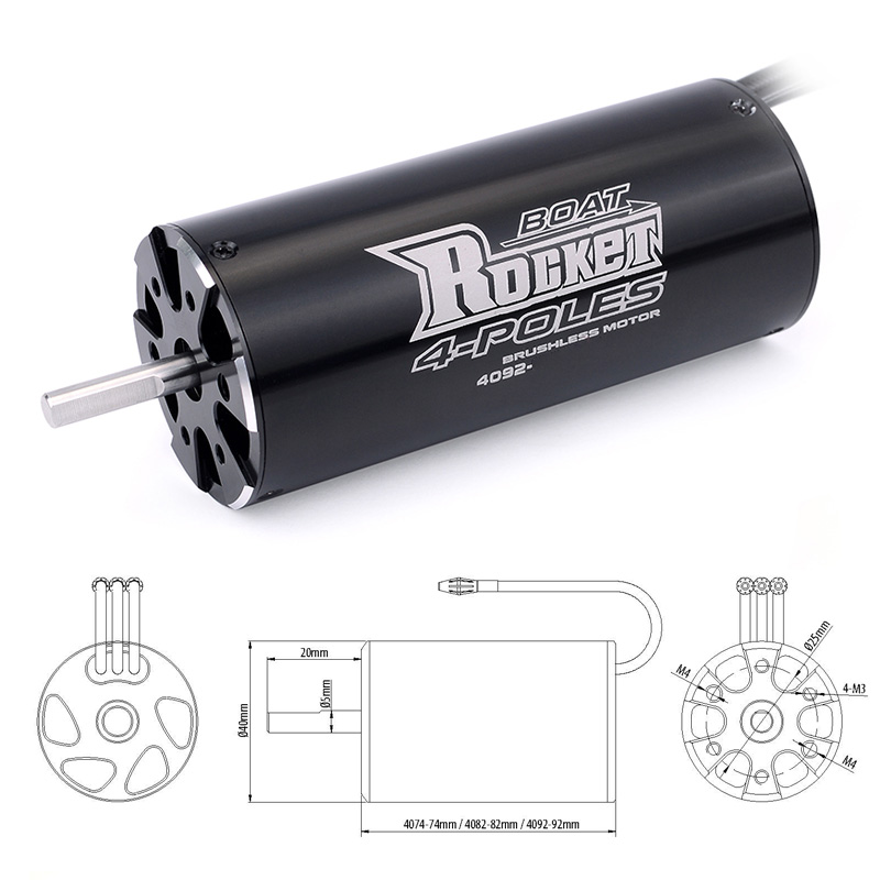リモートコントロールカー用水冷ジャケット,4074 4082 - Rc Boat Water Cooling Jacket Motor のレビューと価格