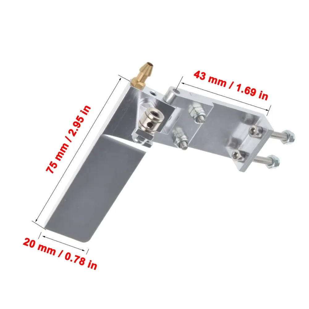 75mm アルミニウム製 RCボート用、吸水機能付きステアリ - Rc Boat Rudder Aluminum Water Pickup のレビューと価格