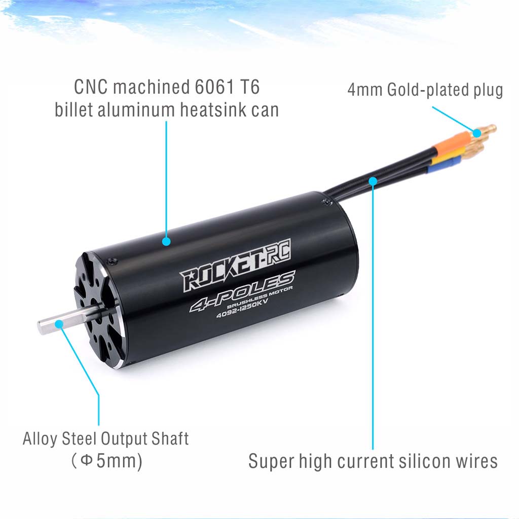 Rocket-RC 4092 1250KV 1520KV 防 - Rc Boat Water Cooling Jacket Motor のレビューと価格