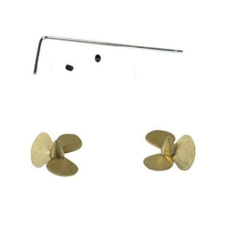12.4mm 3枚羽根銅製プロペラセット RCボート用 1/ - Rc Boat Metal Propeller Copper 3 Blade のレビューと価格