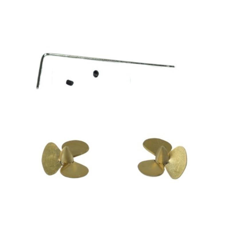 12.4mm 3枚羽根銅製プロペラセット RCボート用 1/ - Rc Boat Metal Propeller Copper 3 Blade のレビューと価格