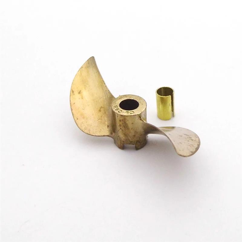 RCボート用プロペラ、銅製、2枚羽根、42mm、48mm、銅 - Rc Boat Metal Propeller Copper 3 Blade のレビューと価格