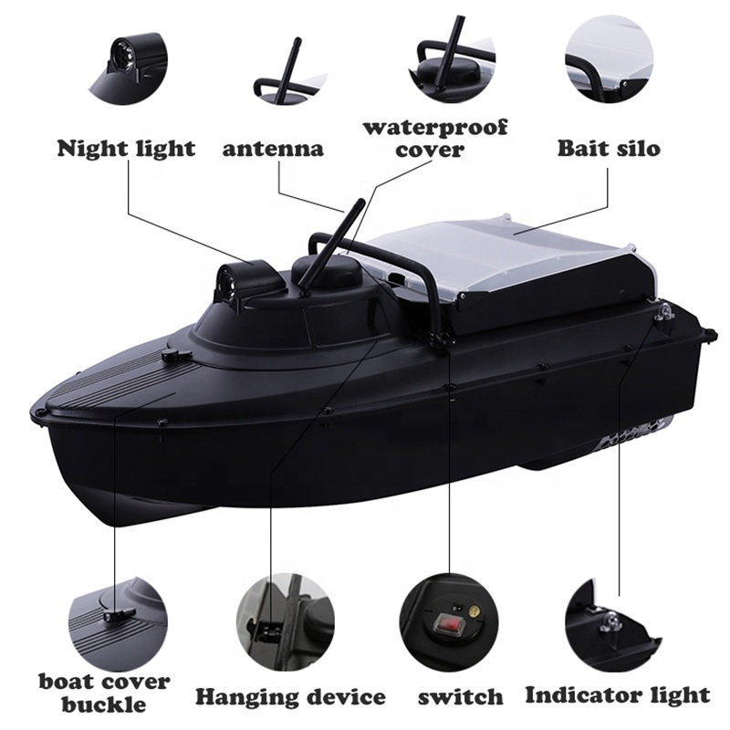 ドイツ製倉庫JABO2BG 20A*2 バッテリー2個搭載  - Rc Bait Boat Gps Autopilot Fish Finder のレビューと価格