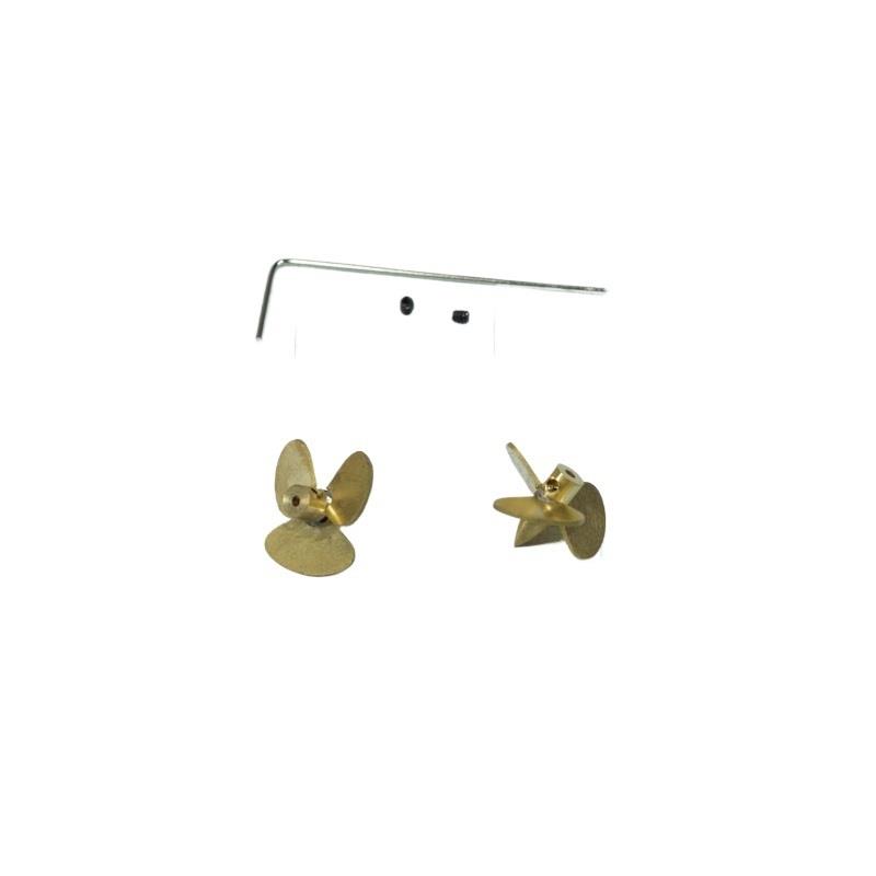 13.5mm 3枚羽根銅製プロペラセット RCボート 1/1 - Rc Boat Metal Propeller Copper 3 Blade のレビューと価格