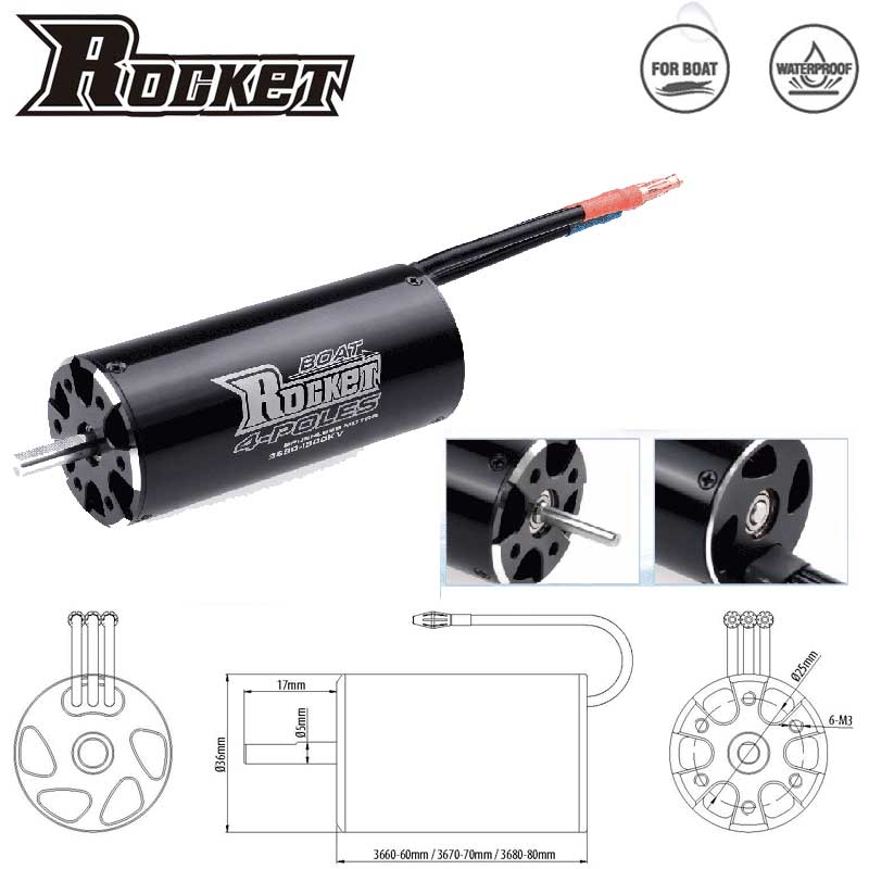 ブラシレス水冷ジャケット,escコンボ,rcボート,ROCK - Rc Boat Water Cooling Jacket Motor のレビューと価格