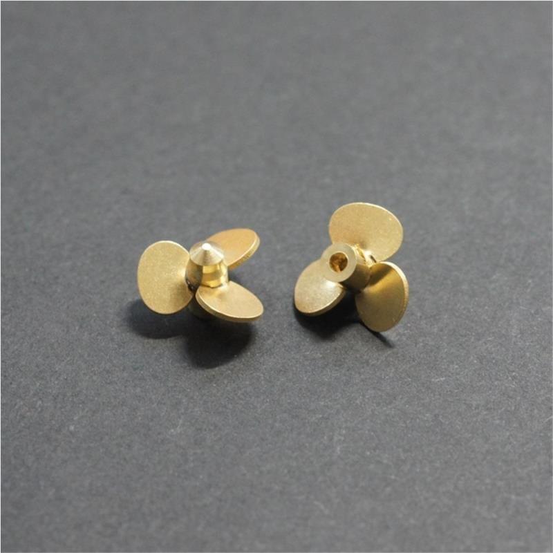 RCボート用銅製プロペラ 3枚羽根 11mm 1.6mmシャ - Rc Boat Metal Propeller Copper 3 Blade のレビューと価格