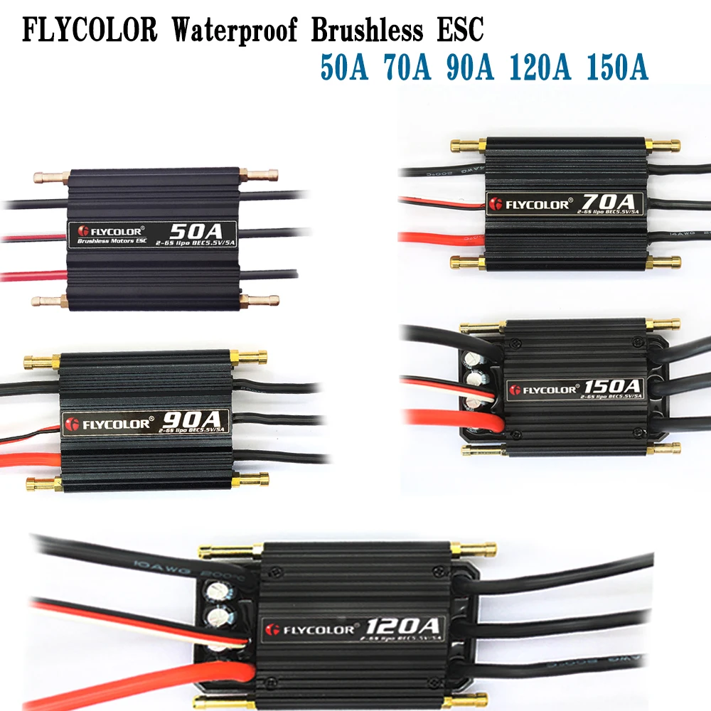 UniFlyQX-MOTOR QC3027 防水マリンブラシ - Brushless Esc Waterproof 120A Marine のレビューと価格
