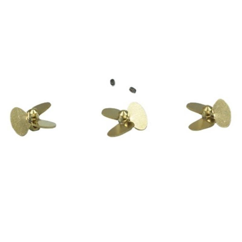 10.5mm 3枚羽根銅製プロペラセット RCボート 1/7 - Rc Boat Metal Propeller Copper 3 Blade のレビューと価格