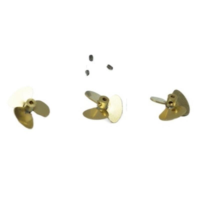 10.5mm 3枚羽根銅製プロペラセット RCボート 1/7 - Rc Boat Metal Propeller Copper 3 Blade のレビューと価格