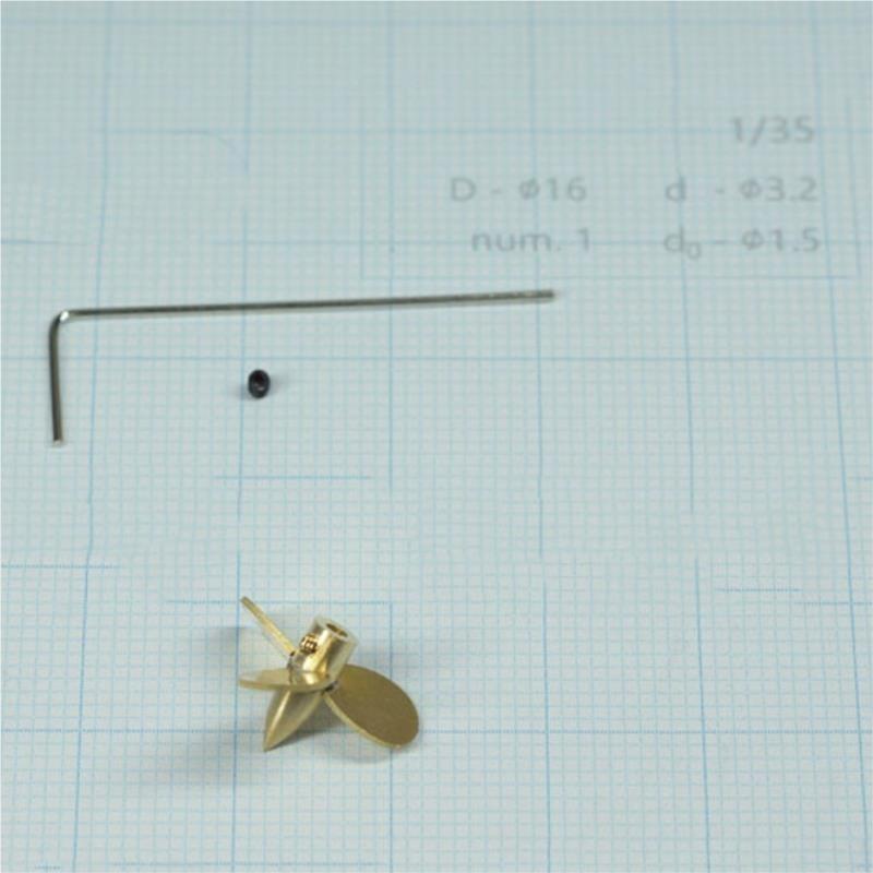 16mm 3枚羽根銅製プロペラ RCボート用 1.5mmシャ - Rc Boat Metal Propeller Copper 3 Blade のレビューと価格