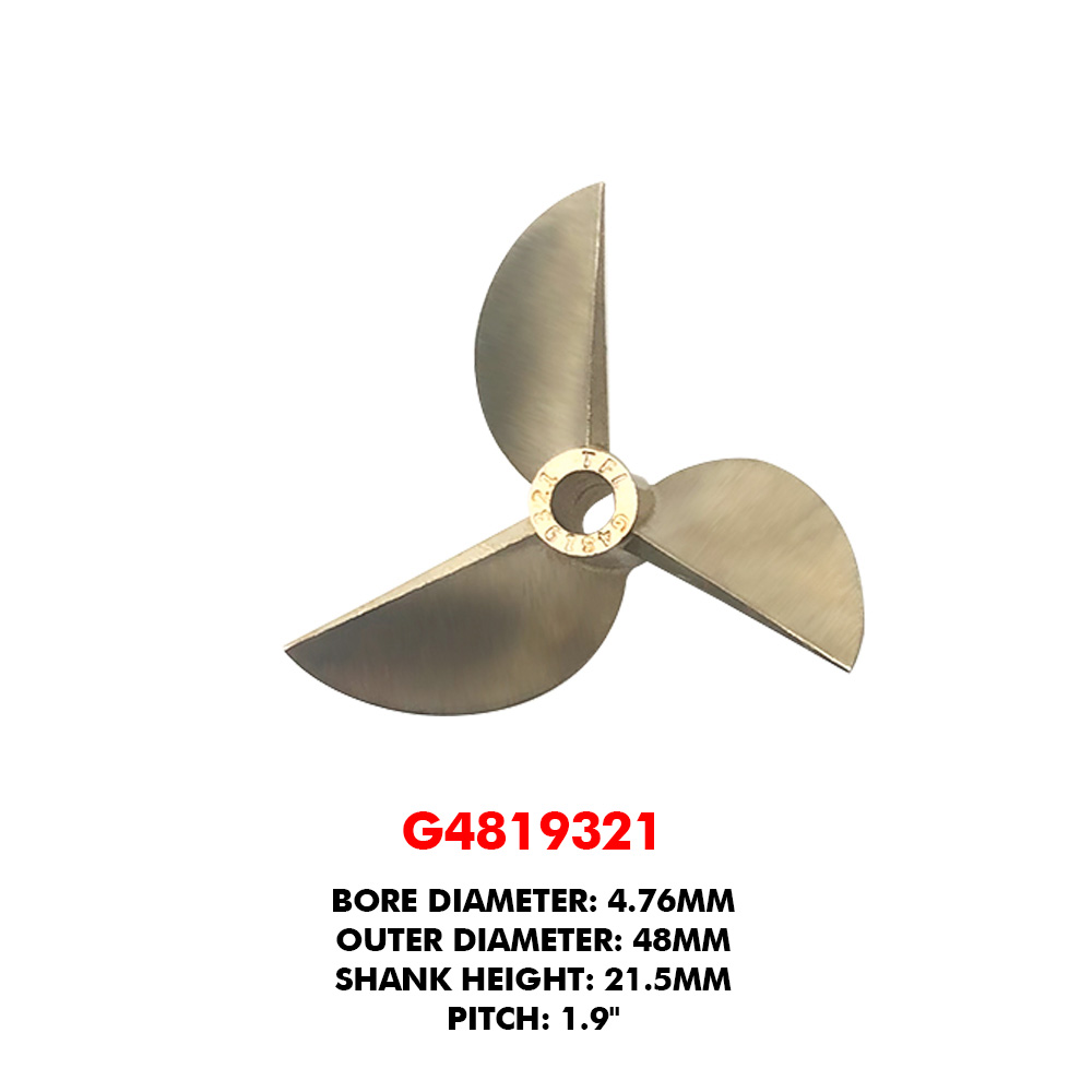 TFL 3 ブレード 48mm 高精度銅プロペラ - RC  - Rc Boat Metal Propeller Copper 3 Blade のレビューと価格