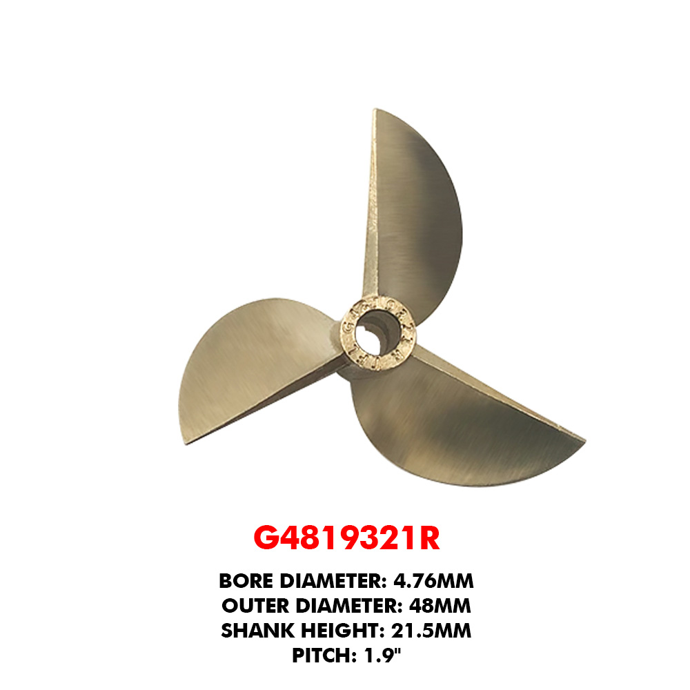 TFL 3 ブレード 48mm 高精度銅プロペラ - RC  - Rc Boat Metal Propeller Copper 3 Blade のレビューと価格